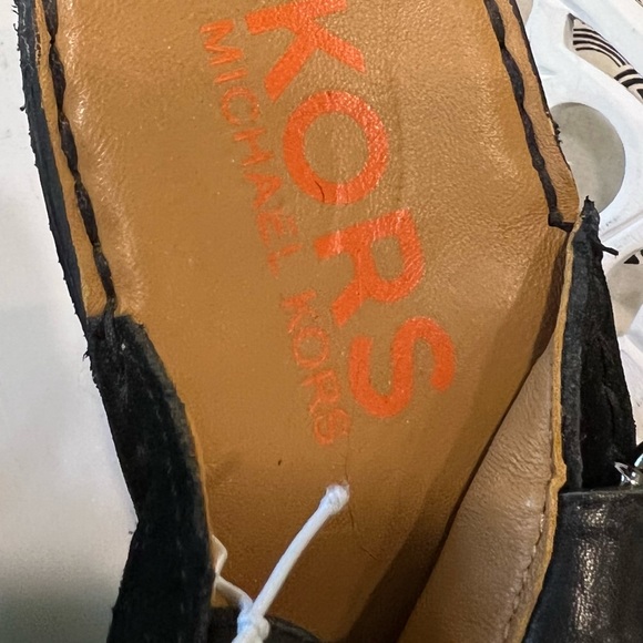 Michael Kors Collection 10 Suede Heels Sling Back Clog Style - Picture 3 of 5